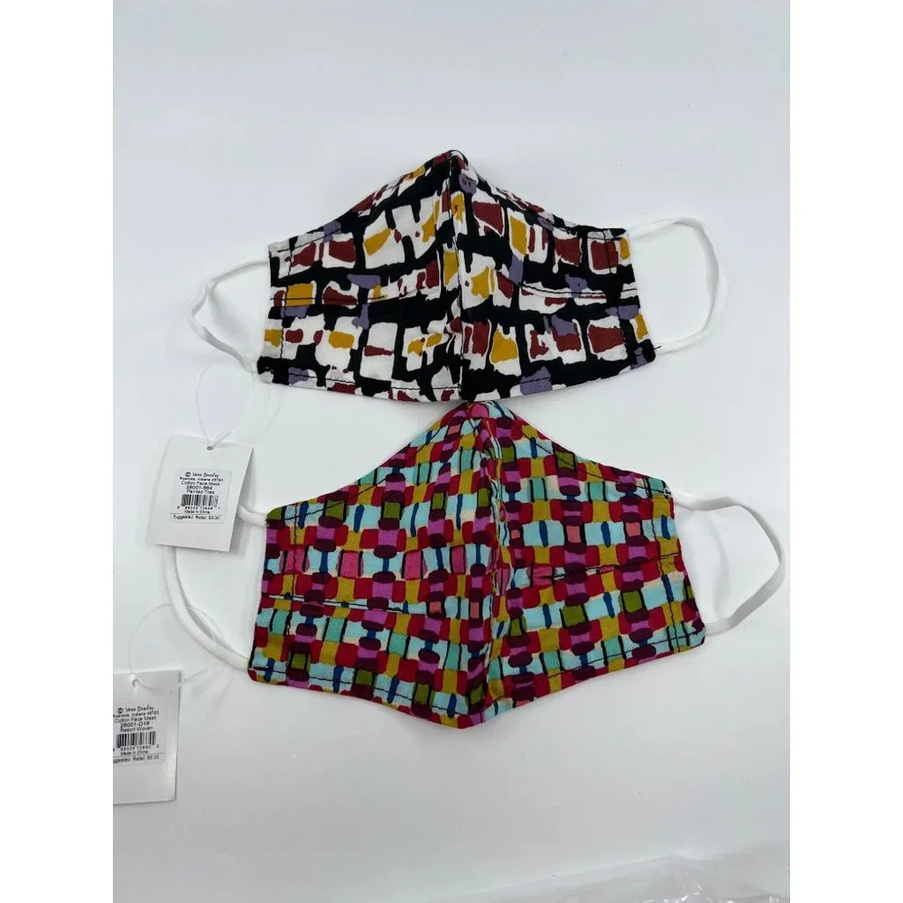 NWT Vera Bradley Set of 2 Face Masks
